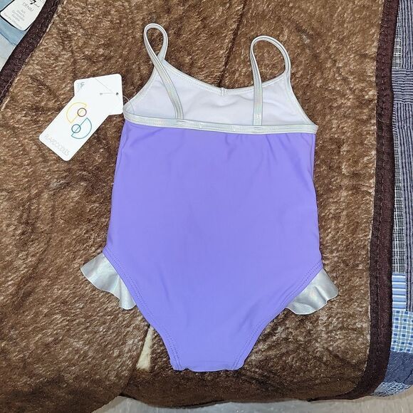 Flapdoodle Flamingo Applique One Piece UPF 50+ Swimsuit 🩱 New 🩱 Size 2T - Picture 8 of 9